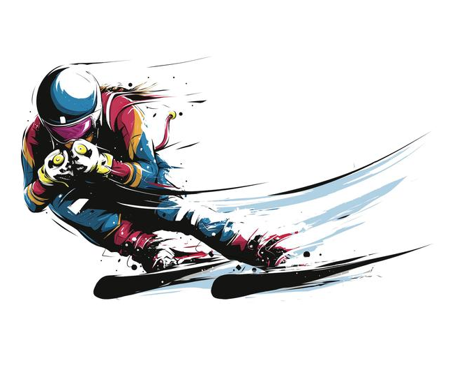 滑雪插画设计.png